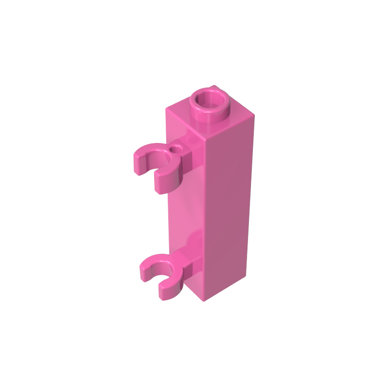 Ladrillo especial 1 x 1 x 3 con 2 clips verticales [Perno hueco, clips abiertos O]-MyGobricksEs