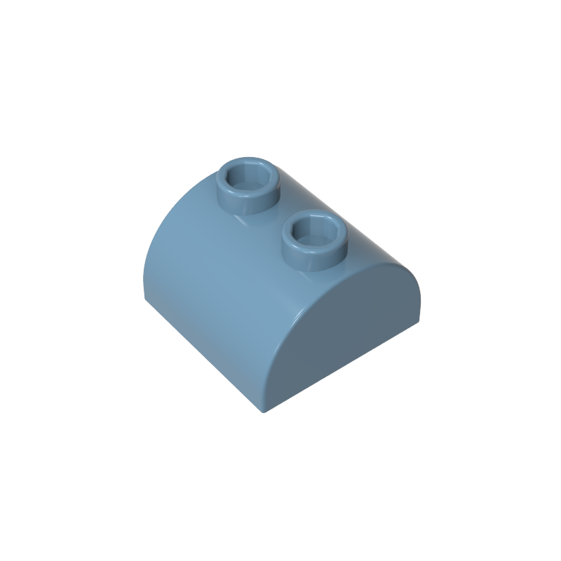 Ladrillo curvo 2 x 2 con dos montantes superiores-MyGobricksEs