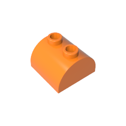Ladrillo curvo 2 x 2 con dos montantes superiores-MyGobricksEs