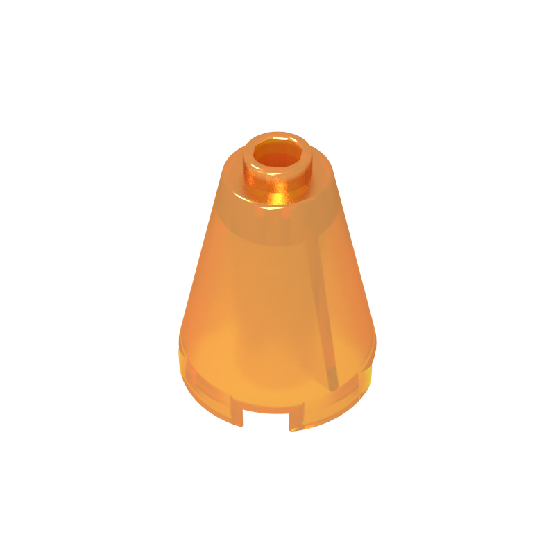 Cono 2 x 2 x 2 con perno abierto bloqueado-MyGobricksEs