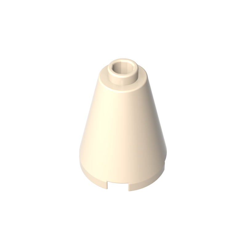 Cono 2 x 2 x 2 con perno abierto bloqueado-MyGobricksEs