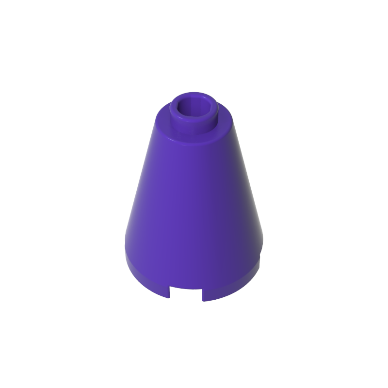Cono 2 x 2 x 2 con perno abierto bloqueado-MyGobricksEs