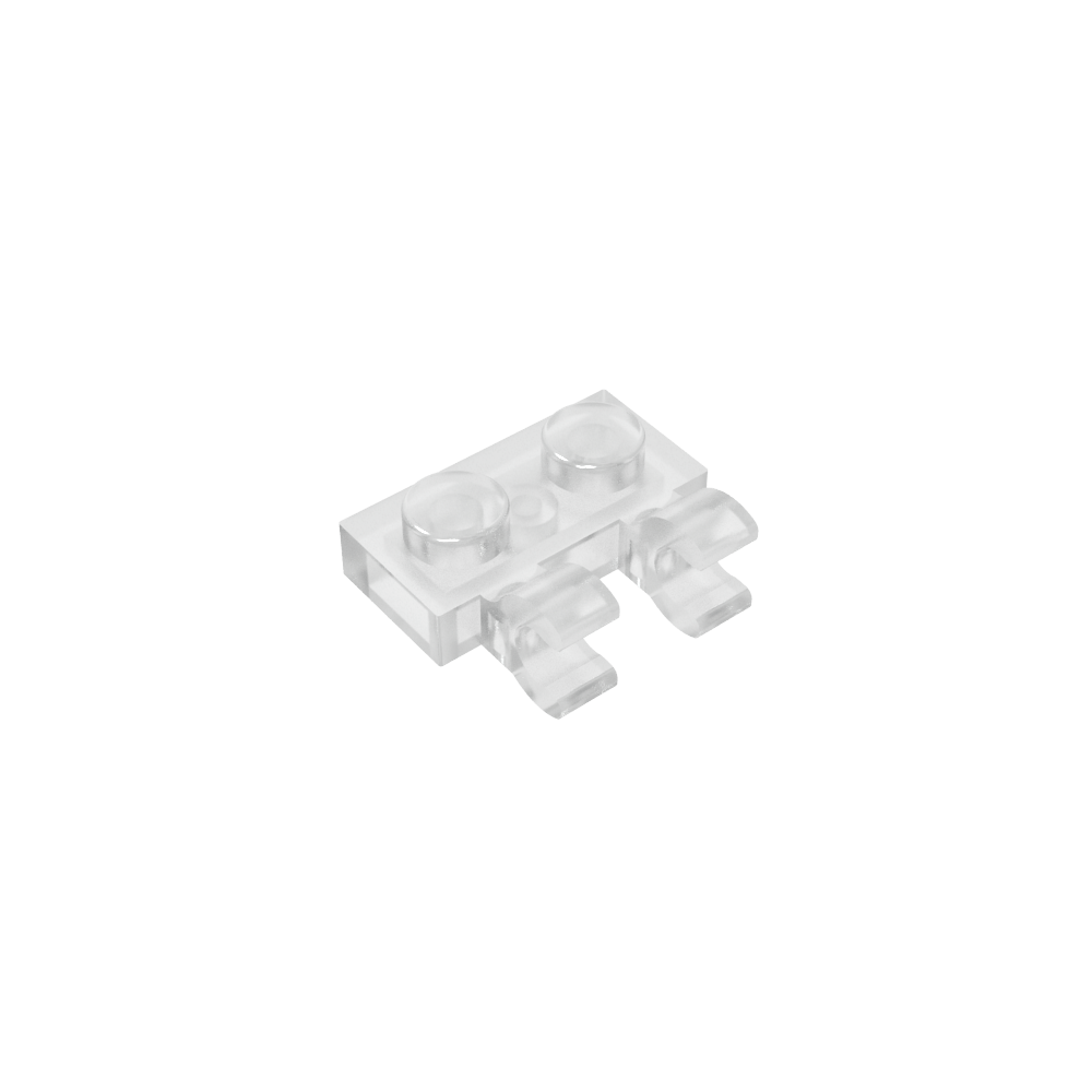 Placa especial 1 x 2 con clips horizontales [clips en U gruesos]-MyGobricksEs