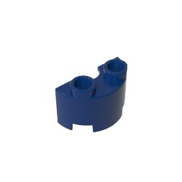 Ladrillo redondo, mitad 1 x 2-MyGobricksEs
