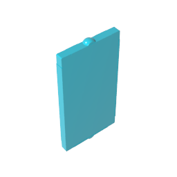 Vidrio para ventana 1 x 2 x 3 Frente plano-MyGobricksEs