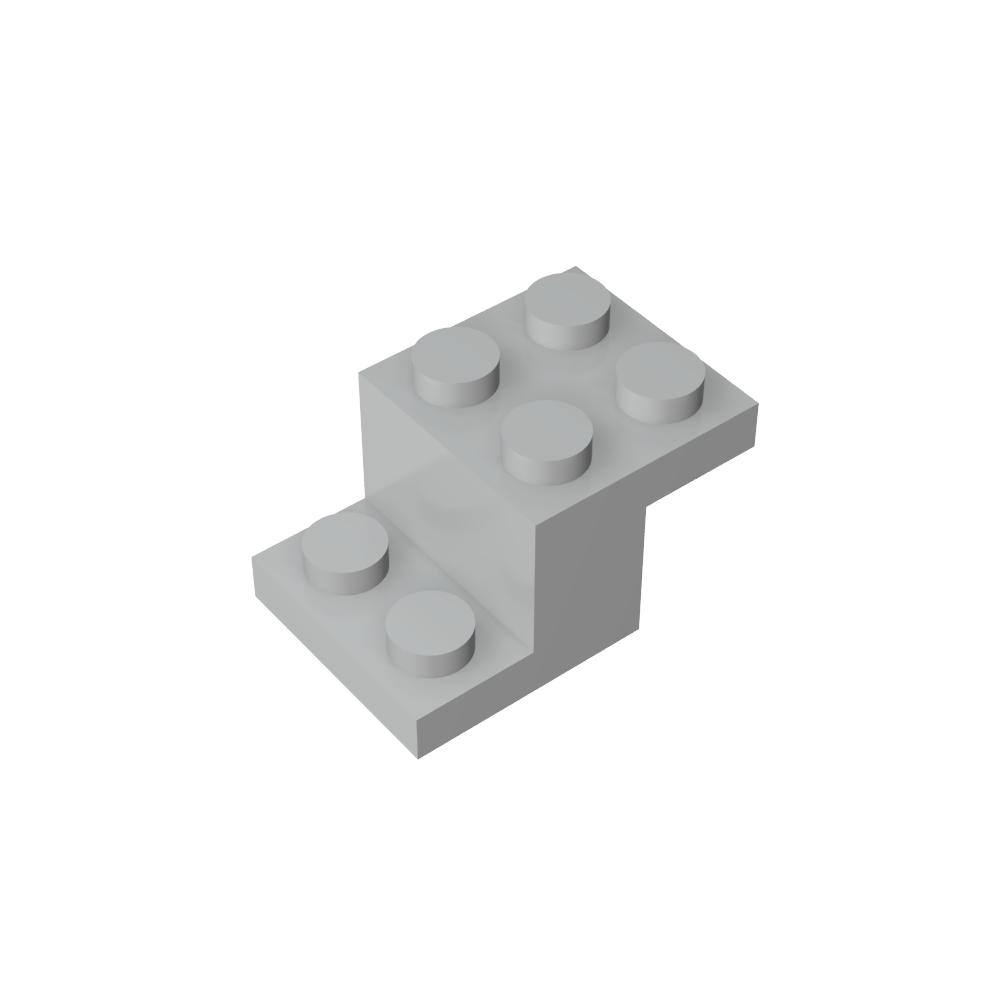 Soporte 3 x 2 x 1 1/3 con pasador inferior-MyGobricksEs