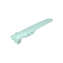 Carenado de panel técnico n.° 5 largo liso, lado A-MyGobricksEs