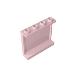 Panel 1 x 4 x 3 [Soportes laterales/Montantes huecos]-MyGobricksEs