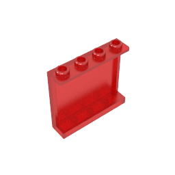Panel 1 x 4 x 3 [Soportes laterales/Montantes huecos]-MyGobricksEs
