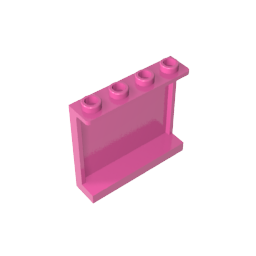 Panel 1 x 4 x 3 [Soportes laterales/Montantes huecos]-MyGobricksEs