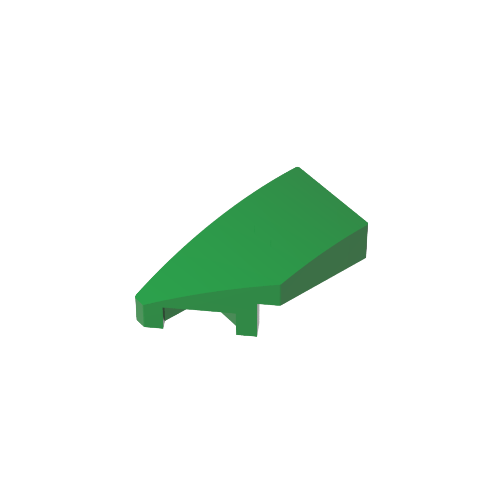 Pendiente curva 2 x 1 con muesca para perno a la izquierda-MyGobricksEs