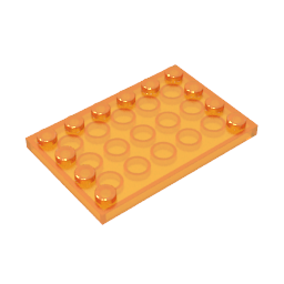 Placa especial 4 x 6 con tacos en 3 bordes-MyGobricksEs