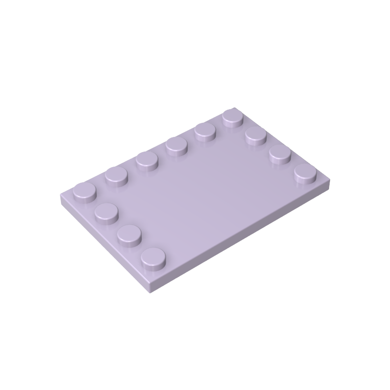 Placa especial 4 x 6 con tacos en 3 bordes-MyGobricksEs