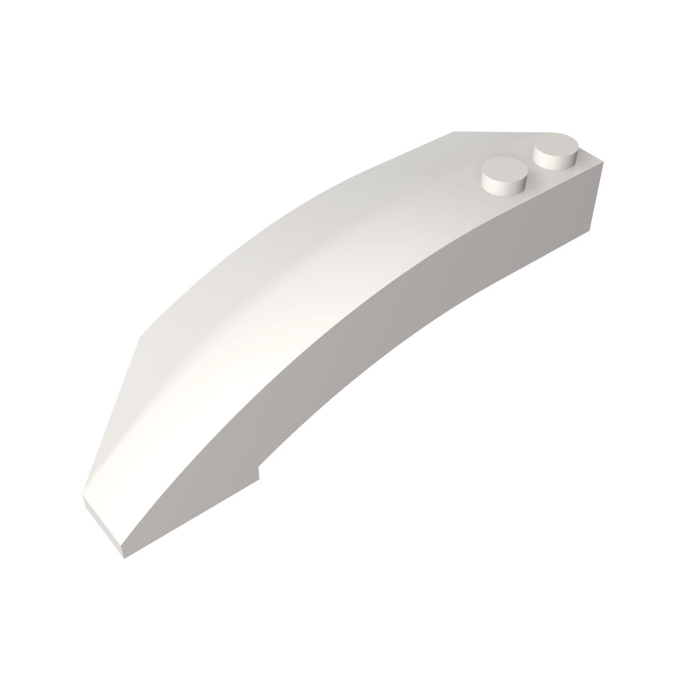 Cuña curva 8 x 3 x 2 abierta derecha-MyGobricksEs