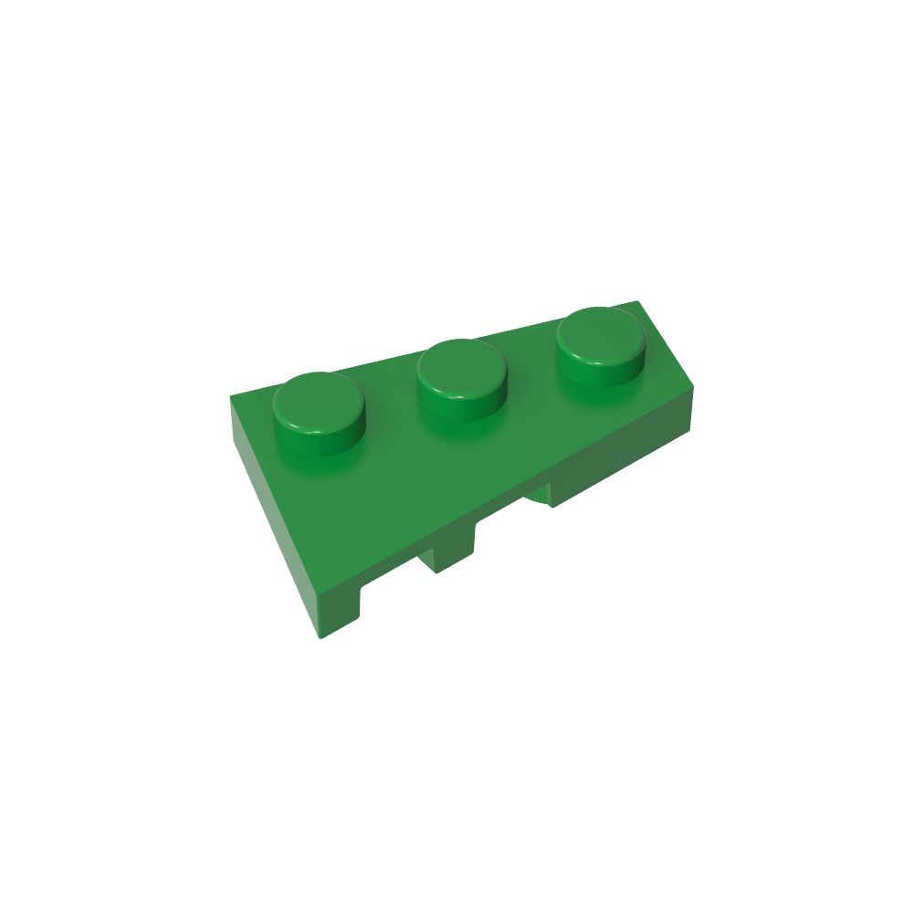 Placa de cuña 3 x 2 derecha-MyGobricksEs