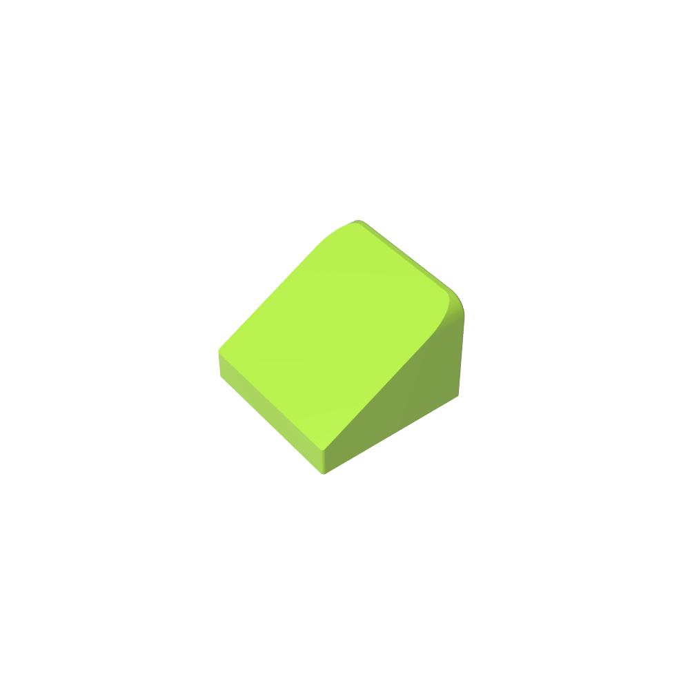 Pendiente 30° 1 x 1 x 2/3 (Pendiente de queso), Pendiente 30 1 x 1 Pendiente-MyGobricksEs