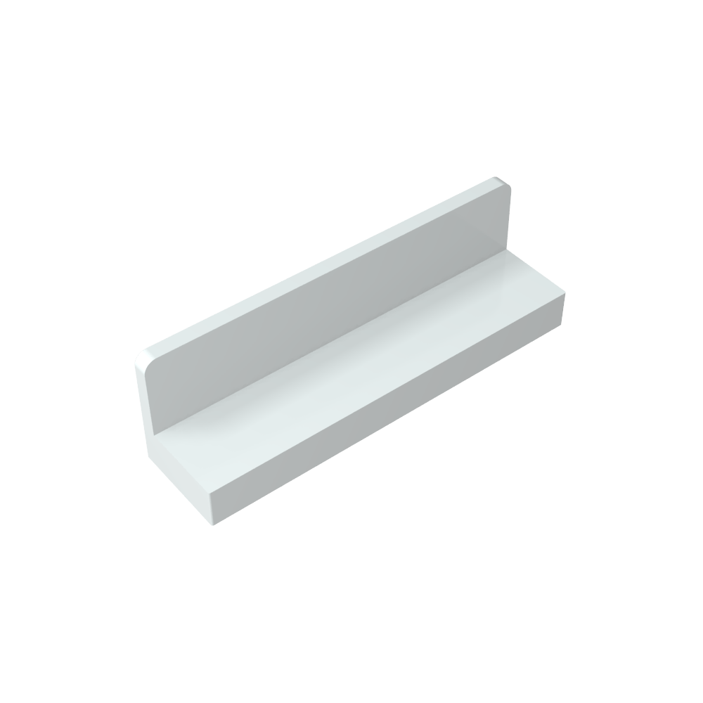 Panel 1 x 4 x 1 con esquinas redondeadas [Pared delgada]-MyGobricksEs