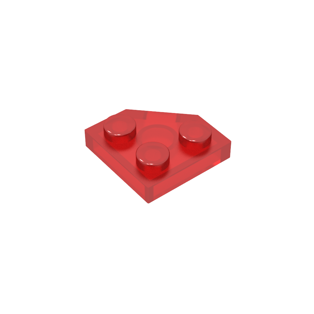 Placa de cuña de 2 x 2 con esquinas cortadas-MyGobricksEs