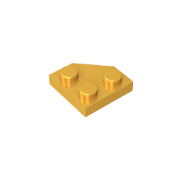 Placa de cuña de 2 x 2 con esquinas cortadas-MyGobricksEs