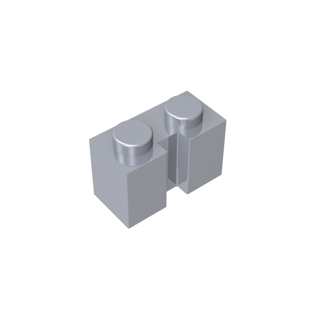 Ladrillo Especial 1 x 2 con Ranura-MyGobricksEs