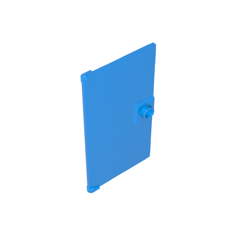 Puerta 1 x 4 x 6 Lisa con Tirador Cuadrado Zócalo-MyGobricksEs