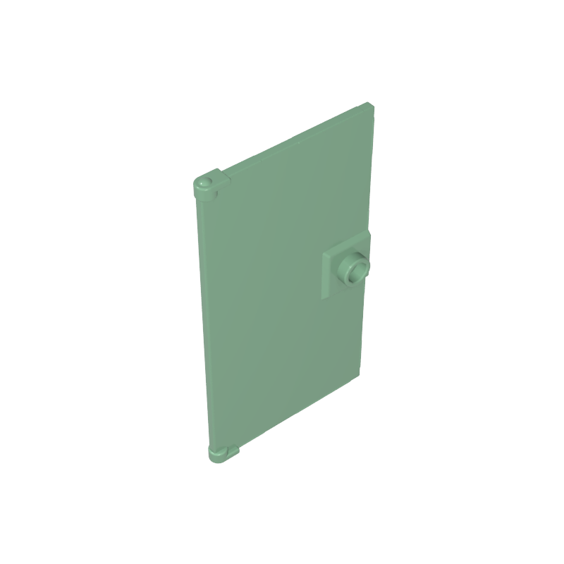 Puerta 1 x 4 x 6 Lisa con Tirador Cuadrado Zócalo-MyGobricksEs