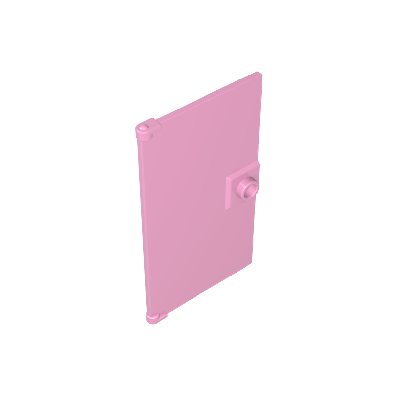 Puerta 1 x 4 x 6 Lisa con Tirador Cuadrado Zócalo-MyGobricksEs