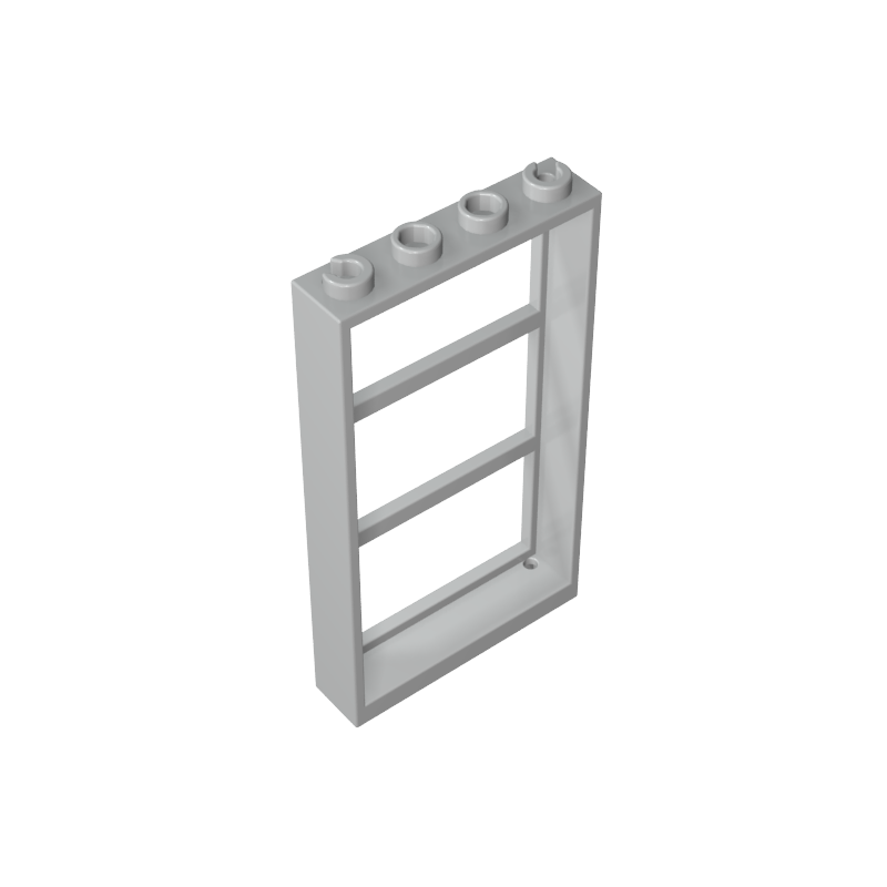 Ventana 1 x 4 x 6 Marco con 3 paneles-MyGobricksEs