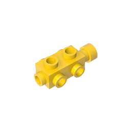 Ladrillo especial 1 x 2 x 2/3 con montantes en los laterales-MyGobricksEs