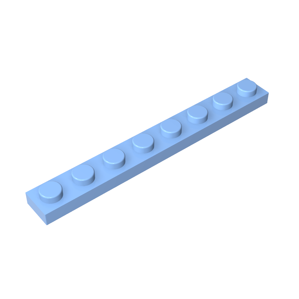 Placa 1 x 8 #3460-MyGobricksEs