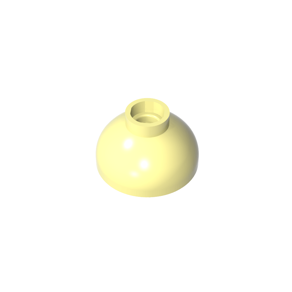 Ladrillo redondo de 2 x 2 pulgadas con base de cúpula [montante abierto]-MyGobricksEs