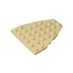 Placa de proa de barco de 7 x 6 con muescas para pernos-MyGobricksEs