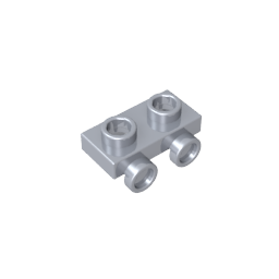 Placa modificada 1 x 2 con 2 puntos salientes-MyGobricksEs