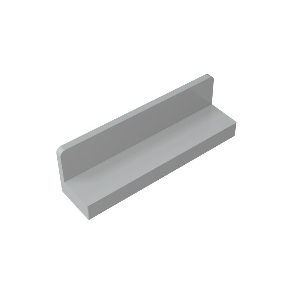 Panel 1 x 4 x 1 con esquinas redondeadas [Pared delgada]-MyGobricksEs