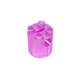 Cuerpo de robot de ladrillo redondo de 2 x 2 x 2 pulgadas (sin soporte de eje inferior)-MyGobricksEs