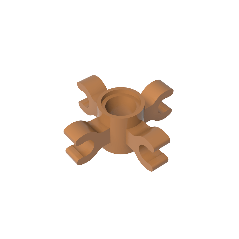 Conector Technic Pin Redondo con 4 Clips-MyGobricksEs