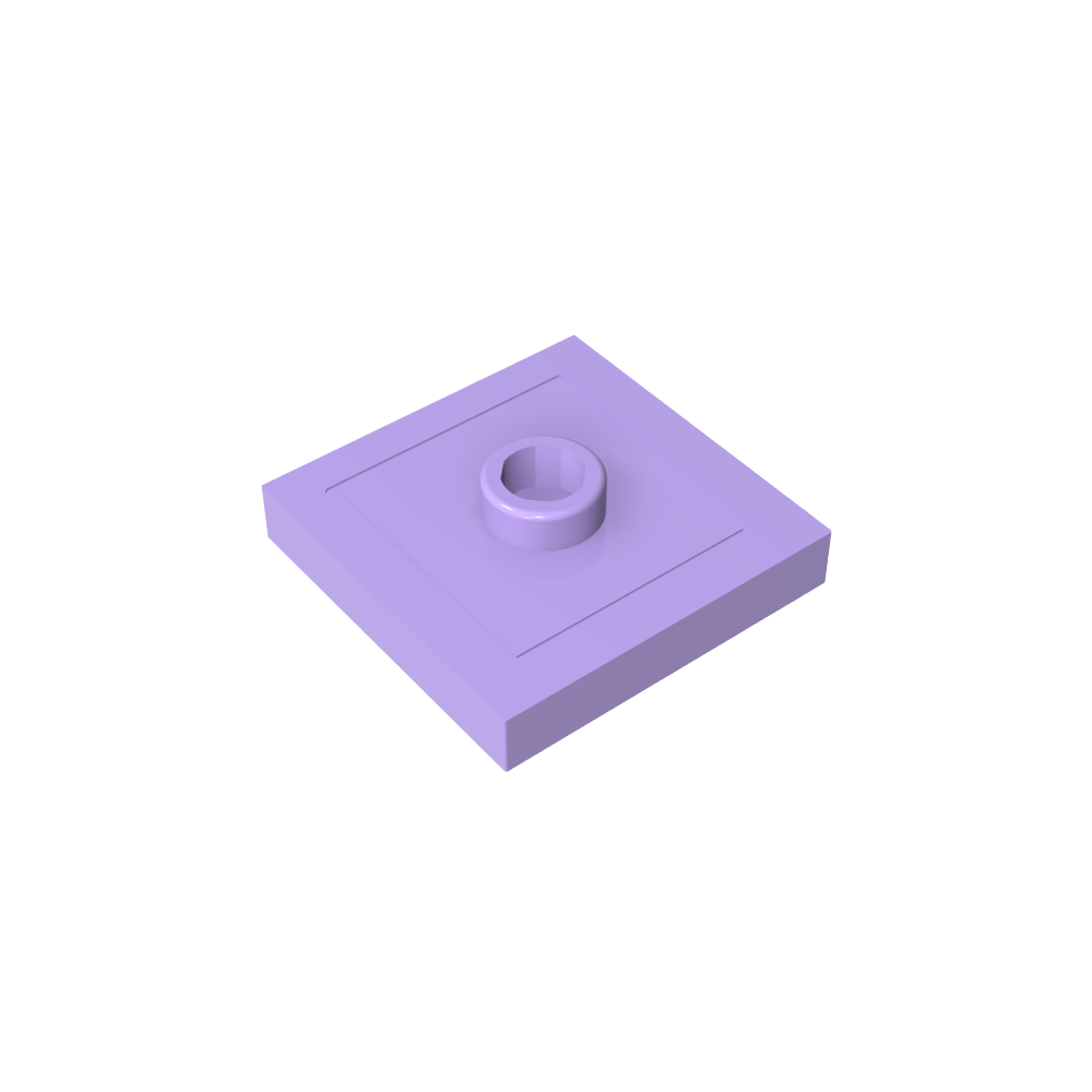 Placa especial 2 x 2 con ranura y perno central (puente)-MyGobricksEs