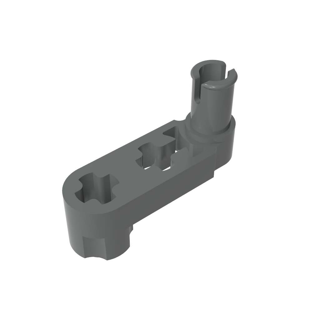 Brazo elevador Technic Beam 3 x 0,5 con buje y pasador/manivela-MyGobricksEs