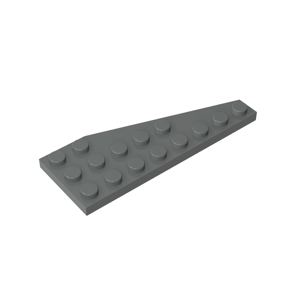 Placa de cuña 8 x 3 izquierda-MyGobricksEs