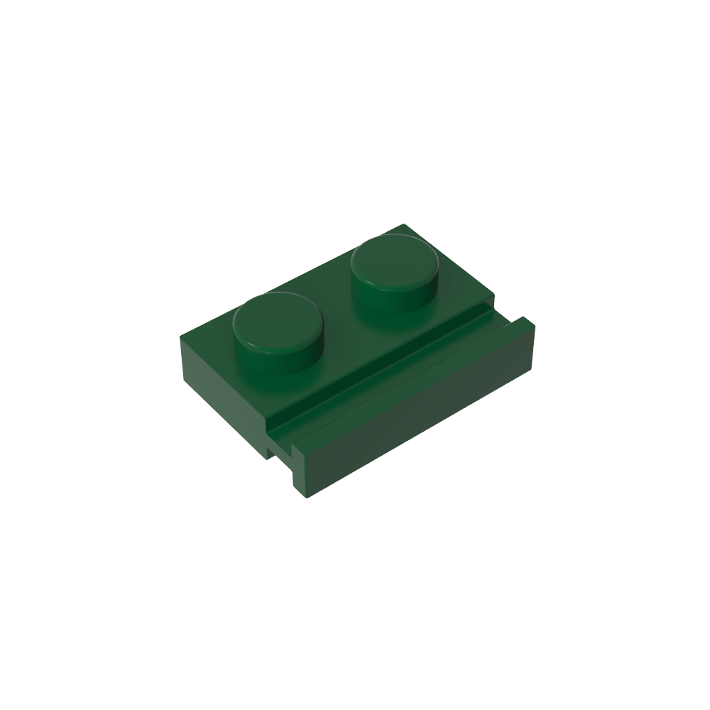Placa Especial 1 x 2 con Riel para Puerta-MyGobricksEs