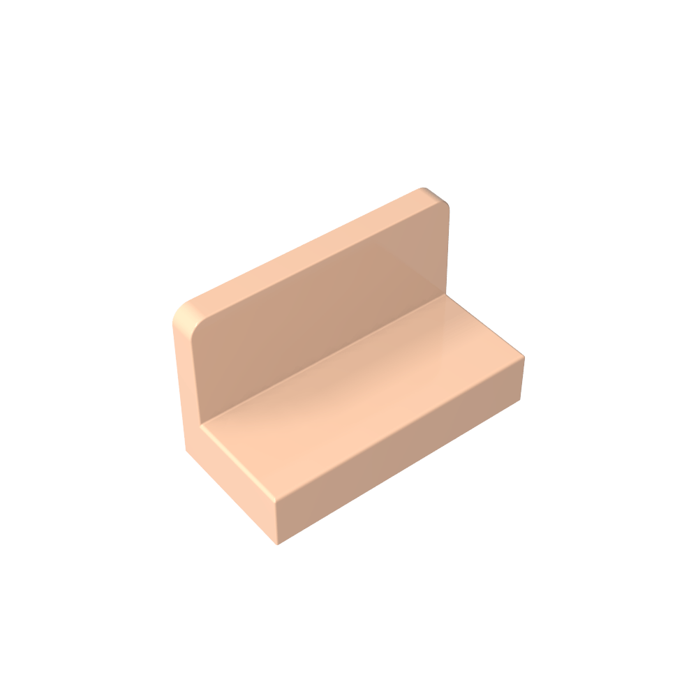 Panel 1 x 2 x 1 [Esquinas cuadradas]-MyGobricksEs