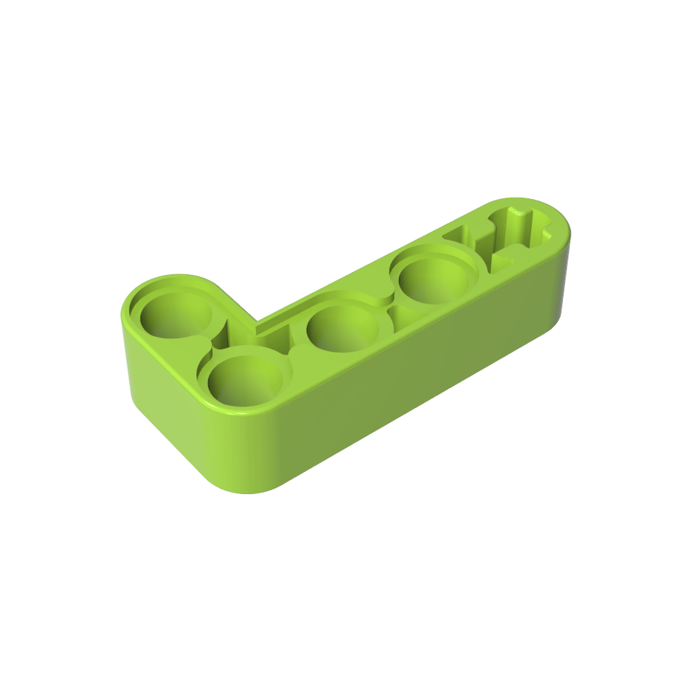 Viga técnica 2 x 4 en forma de L gruesa-MyGobricksEs