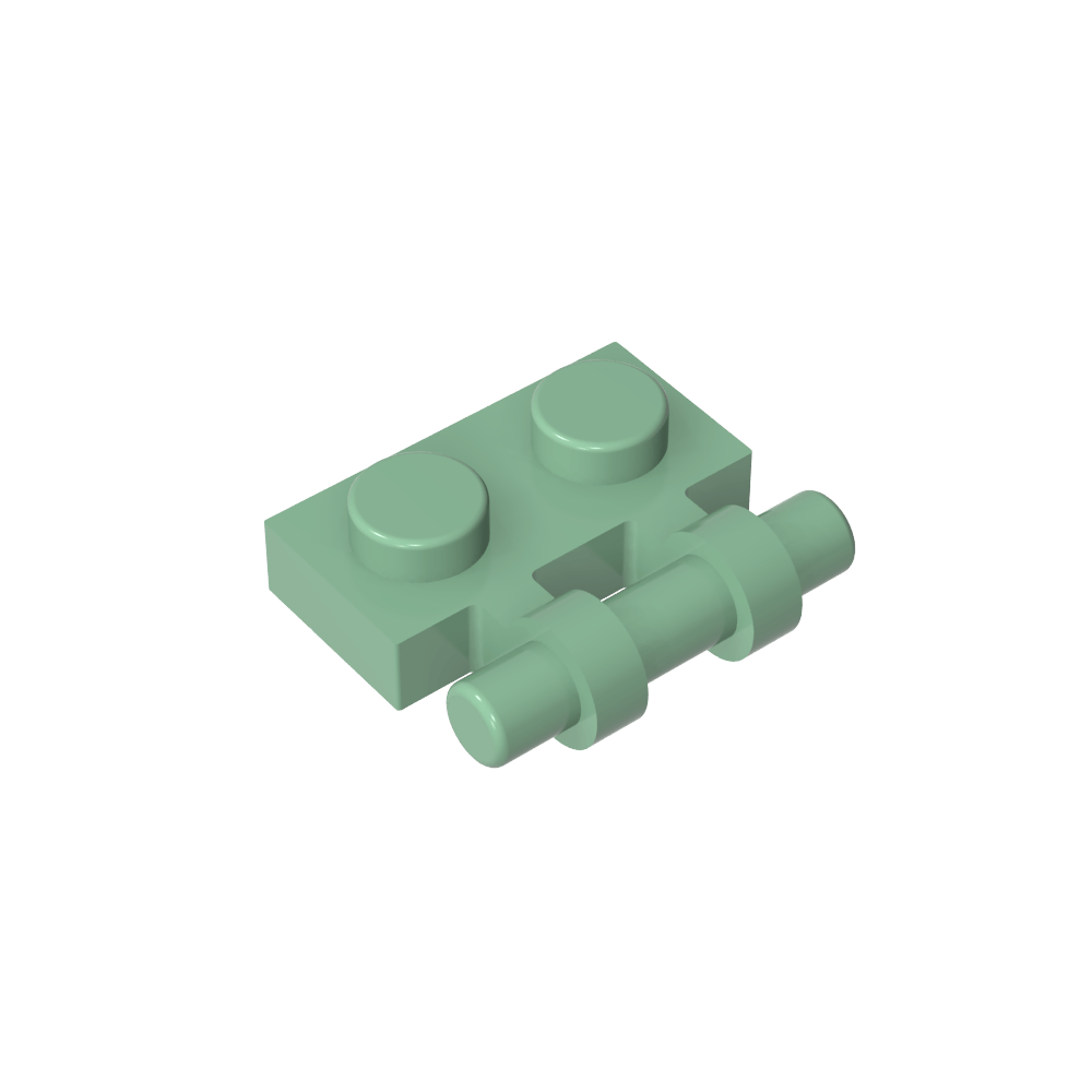 Placa especial 1 x 2 asas laterales [extremos libres]-MyGobricksEs