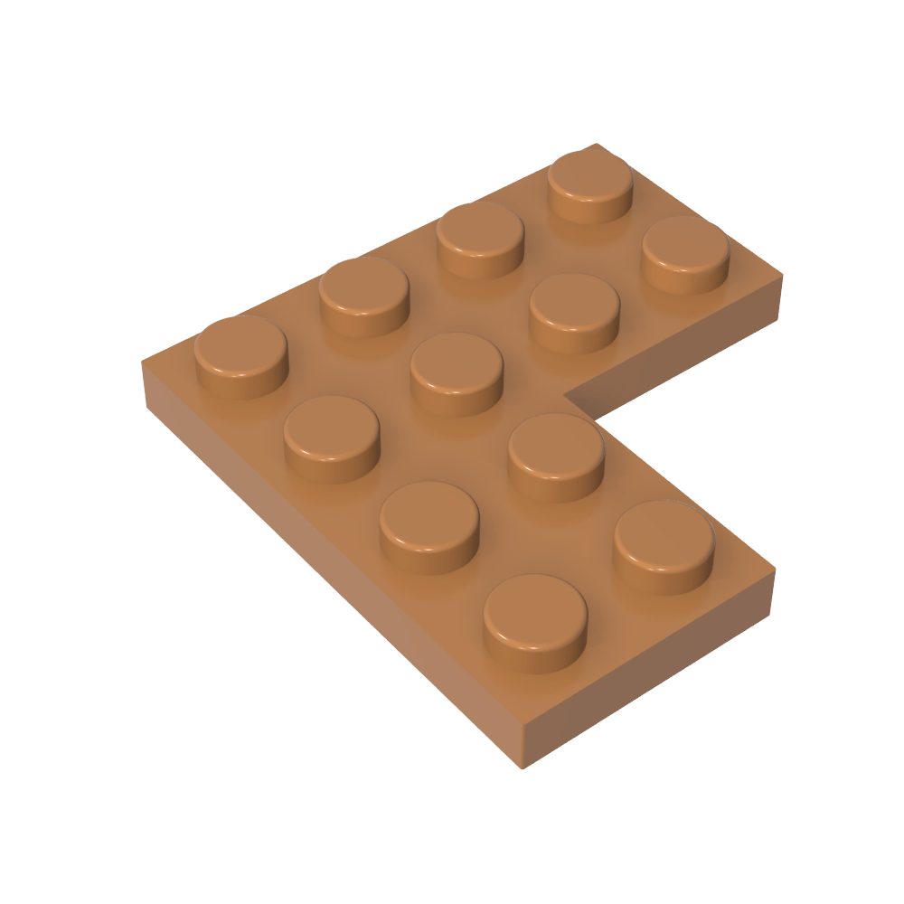 Placa 4 x 4 Esquina-MyGobricksEs