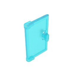 Puerta 1x2x3 con Tirador Vertical, Molde Nuevo para Marcos sin Mesa-MyGobricksEs