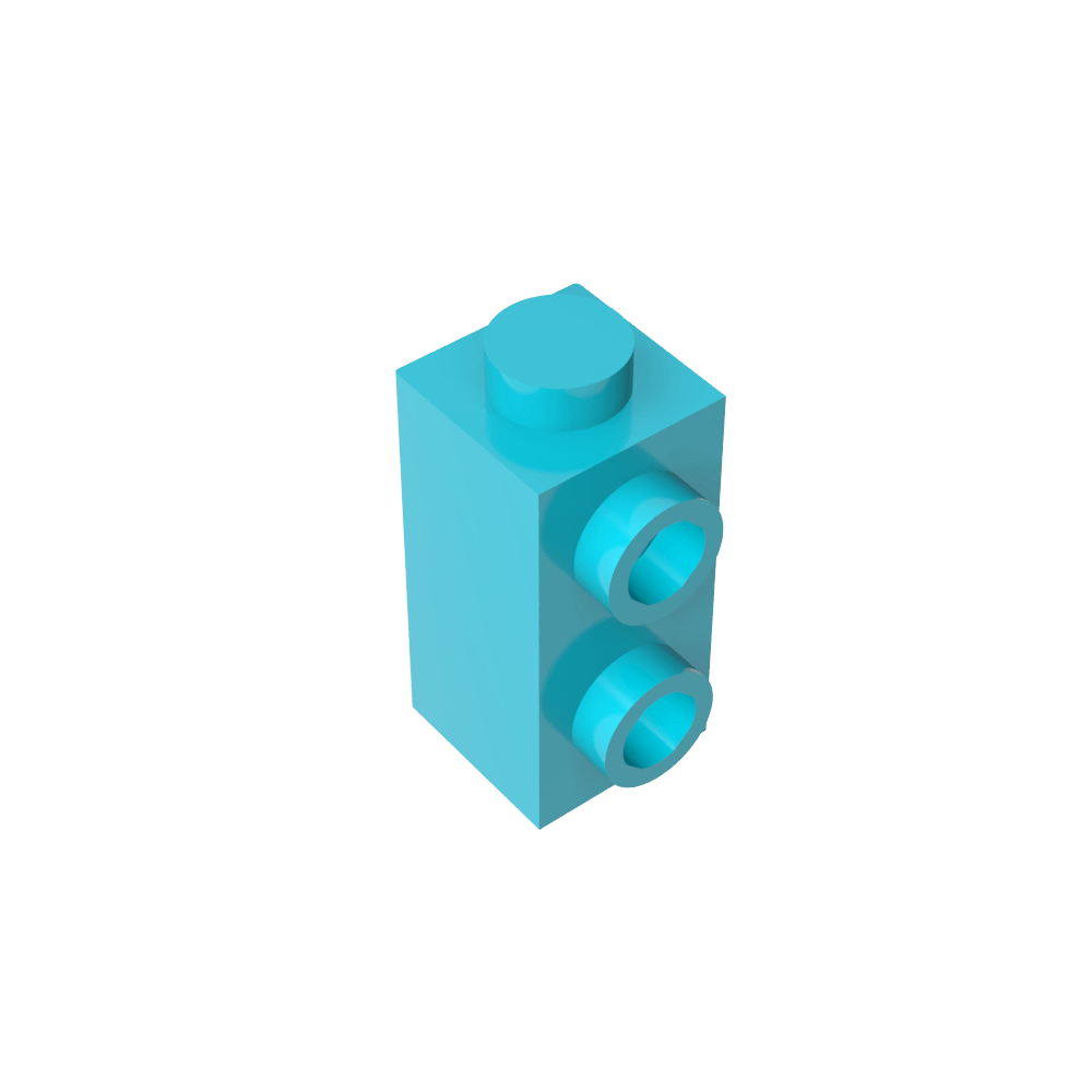 Ladrillo especial 1 x 1 x 1 2/3 con montantes en 1 lado-MyGobricksEs