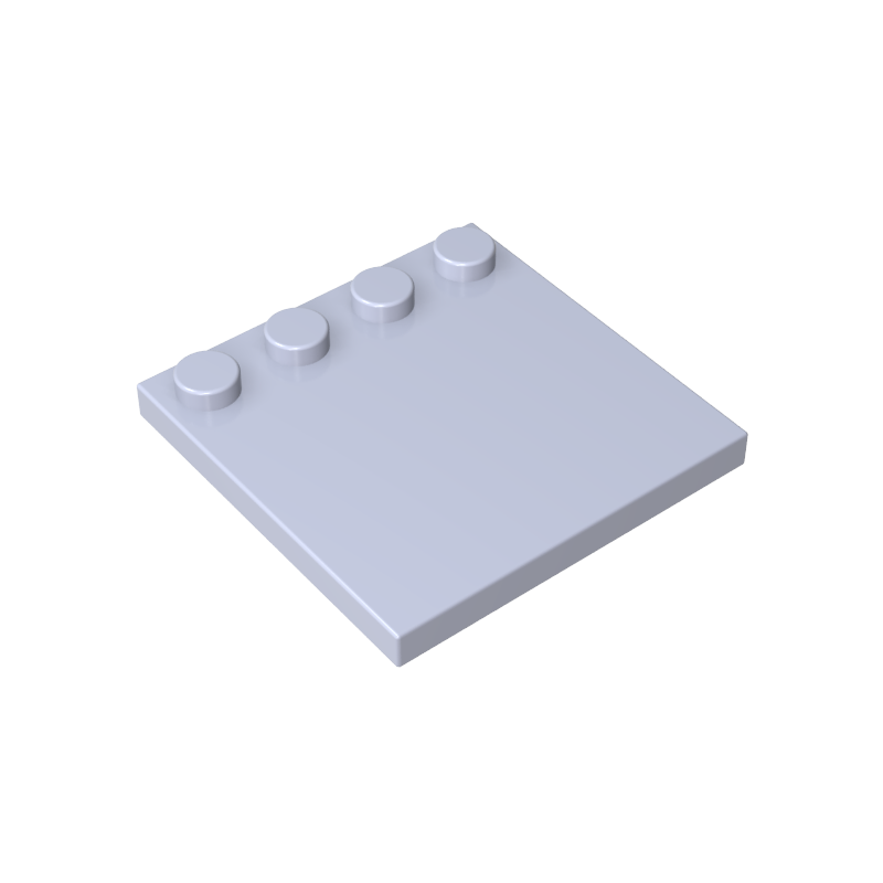 Placas especiales 4x4 con tacos en un borde [lisas]-MyGobricksEs