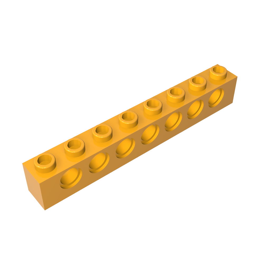 Ladrillo técnico 1 x 8 [7 agujeros]-MyGobricksEs