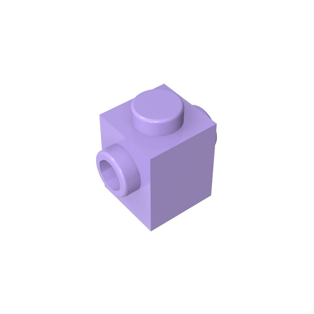 Ladrillo especial 1 x 1 con tacos en 2 lados-MyGobricksEs
