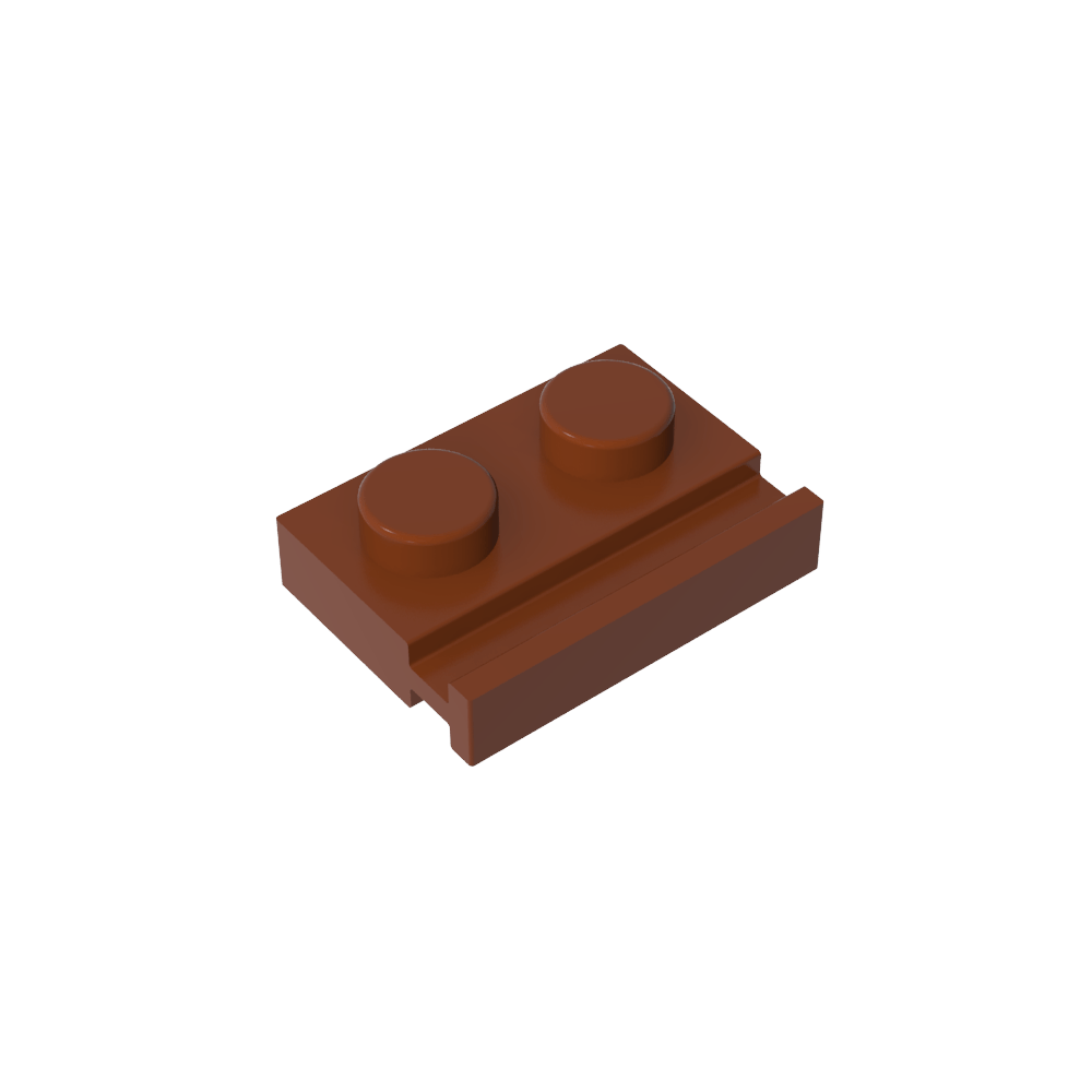 Placa Especial 1 x 2 con Riel para Puerta-MyGobricksEs